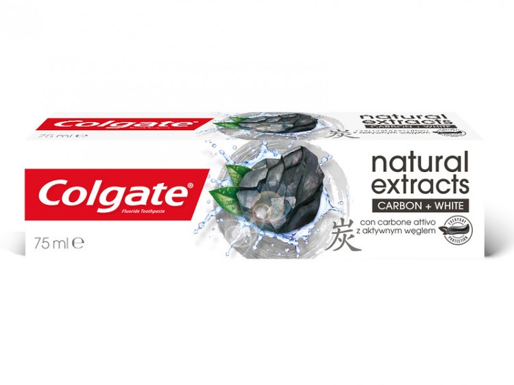 ZP Colgate Natur Extracts Charcoal 75ml | Kosmetické a dentální výrobky - Dentální hygiena - Zubní pasty ZP Colgate Natur Extracts Charcoal 75ml | Kosmetické a dentální výrobky - Dentální hygiena - Zubní pasty